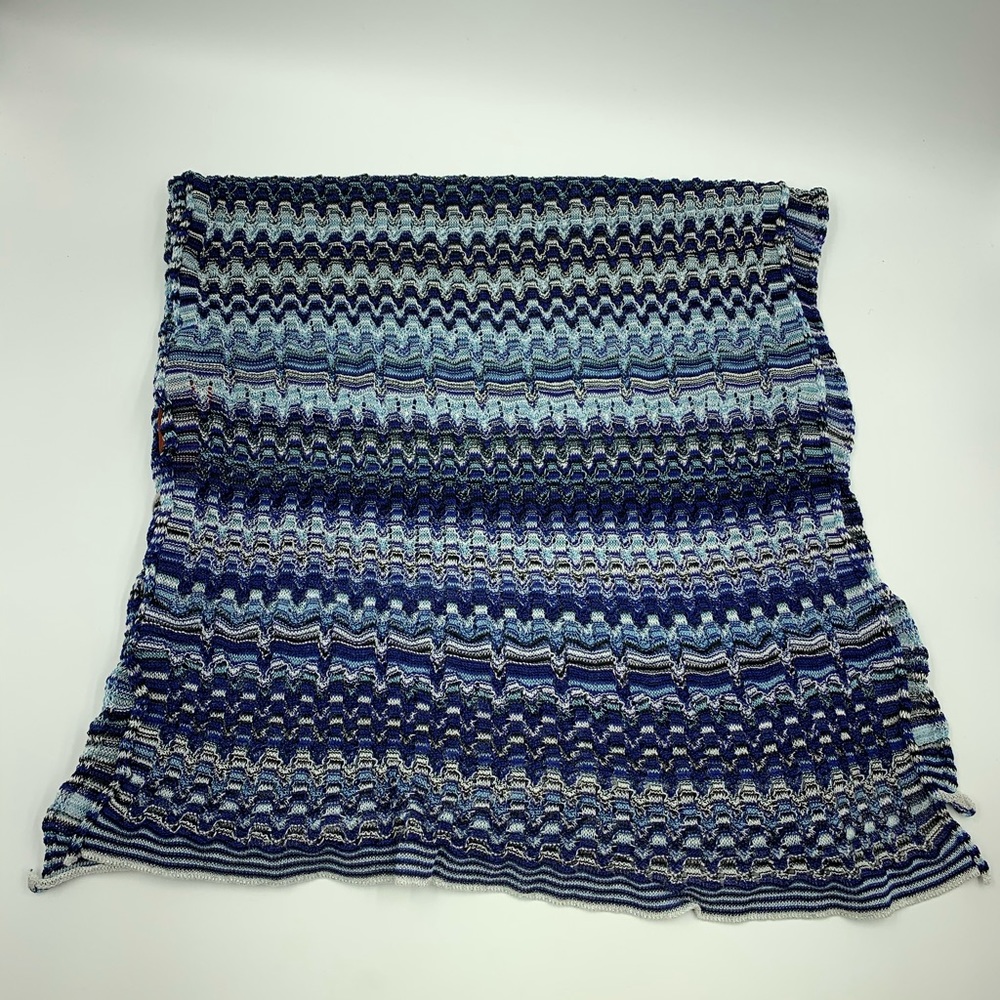 Large, like new, Missoni Made in Italy knit scarf